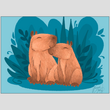 Load image into Gallery viewer, Print - Capybara Love