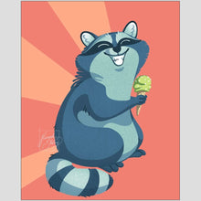Load image into Gallery viewer, Print - Cheeky Raccoon